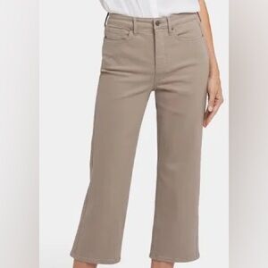 NYDJ Joni Capri Women's Tan Jeans size 12 with lift texture technology
